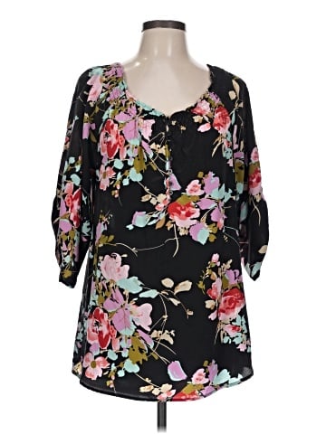Yumi Kim 3/4 Sleeve Silk Top (view 1)