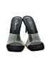 Shoe Land Gray Black Sandals Size 6 1/2 - photo 2
