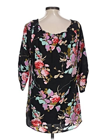 Yumi Kim 3/4 Sleeve Silk Top (view 2)