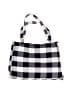 Assorted Brands Checkered-gingham White Black Satchel One size - photo 1