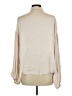 AaKaa 100% Polyester Metallic Tan Long Sleeve Blouse Size L - photo 2