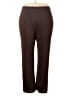 misook Solid Brown Casual Pants Size 1X - photo 1