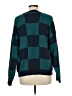 Wild Fable Checkered-gingham Teal Pullover Sweater Size M - photo 2