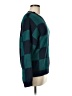 Wild Fable Checkered-gingham Teal Pullover Sweater Size M - photo 4