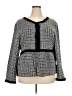 Suzanne Betro Houndstooth Gray Jacket Size 3X - photo 1