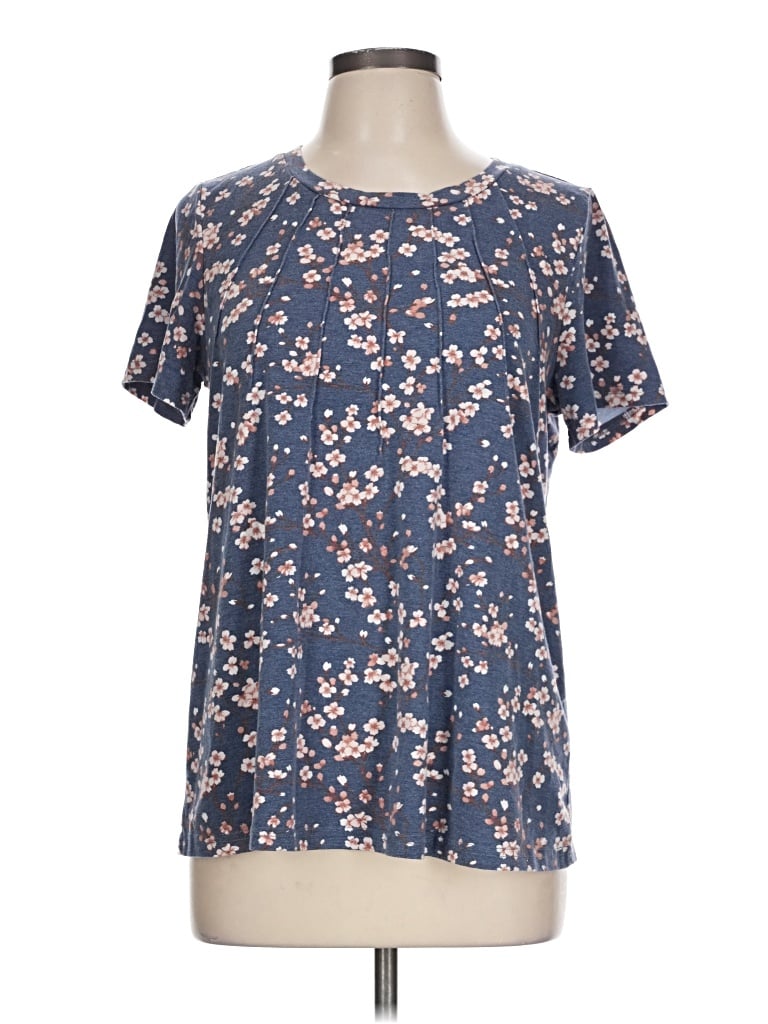 Pre-owned Assorted Brands Short Sleeve T-shirt In Blue