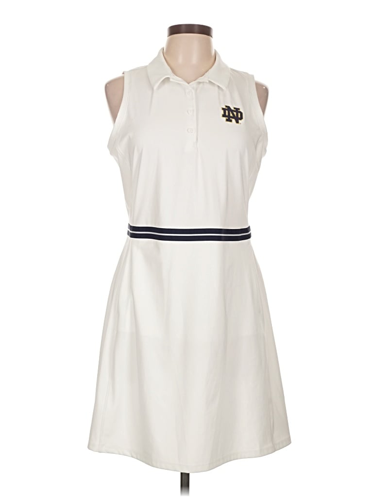 Pre-owned Under Armour Casual Dress In White