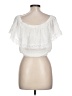 Unbranded Ivory Short Sleeve Blouse Size L - photo 2