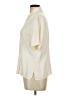 Pendleton Solid Ivory Short Sleeve Blouse Size 12 Petite - photo 5