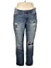 Natural Reflections 100% Cotton Hearts Blue Jeans Size 14 - photo 1