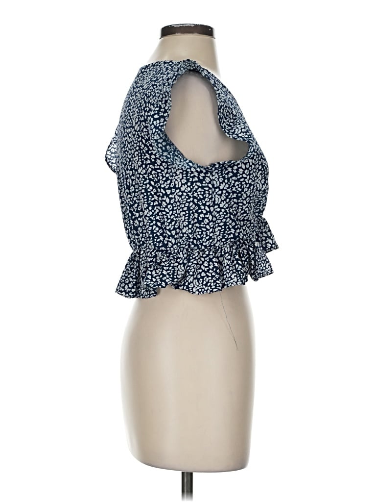 Pre-owned Iman Sleeveless Blouse In Blue
