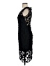 Milly 100% Polyester Floral Solid Black Cocktail Dress Size 4 - photo 5