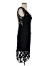 Milly 100% Polyester Floral Solid Black Cocktail Dress Size 4 - photo 4