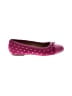 Talbots 100% Leather Polka Dots Burgundy Flats Size 9 - photo 1