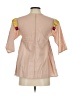 Roller Rabbit 100% Cotton Tan 3/4 Sleeve Blouse Size XXS - photo 2