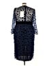 Mac Duggal 100% Polyester Stars Blue Cocktail Dress Size 24 - photo 2
