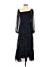Just... Taylor 100% Polyester Animal Print Blue Cocktail Dress Size S - photo 1