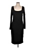Express Solid Black Casual Dress Size L - photo 1