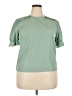 Unbranded 100% Polyester Green Short Sleeve Blouse Size XXL - photo 1