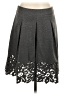 BCBGMAXAZRIA Solid Gray Casual Skirt Size 4 - photo 2