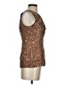 BCBGMAXAZRIA Brown Sleeveless Silk Top Size XS - photo 4