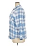 Well Worn Checkered-gingham Blue 3/4 Sleeve Button-Down Shirt Size XXL - photo 5