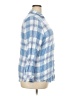 Well Worn Checkered-gingham Blue 3/4 Sleeve Button-Down Shirt Size XXL - photo 4