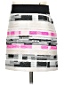 Milly Graphic White Casual Skirt Size 0 - photo 1