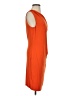 Sisley Solid Orange Cocktail Dress Size S - photo 4