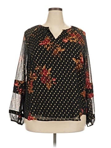 Simply Vera Vera Wang Long Sleeve Blouse (view 1)