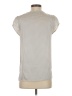 Zara Basic Silver Short Sleeve Blouse Size S - photo 2