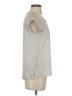 Zara Basic Silver Short Sleeve Blouse Size S - photo 4