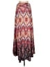 Renee C. Paisley Red Casual Skirt Size M - photo 1