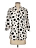 Harve Benard 100% Polyester Polka Dots Ivory 3/4 Sleeve Blouse Size S - photo 1