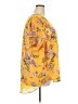 Torrid 100% Polyester Yellow Short Sleeve Blouse Size 4X Plus (4) - photo 4
