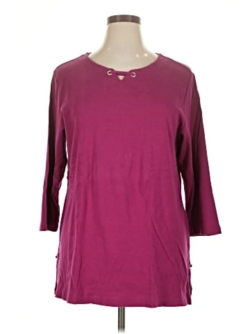 Karen Scott 3/4 Sleeve T-Shirt (view 1)