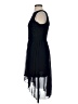 Alexa B 100% Polyester Black Blue Cocktail Dress Size 4 Petite - photo 5