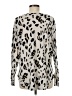 Tickled Teal Animal Print Silver Pullover Sweater Size M - photo 2