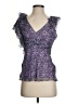 BCBGMAXAZRIA 100% Silk Purple Sleeveless Silk Top Size S - photo 1
