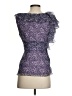 BCBGMAXAZRIA 100% Silk Purple Sleeveless Silk Top Size S - photo 2