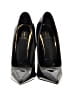 Scene Color Block Black Heels Size 5 1/2 - photo 2