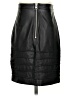 ALLSAINTS 100% Leather Solid Black Leather Skirt Size 2 - photo 2