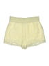 Aqua 100% Polyester Paisley Yellow Shorts Size L - photo 2