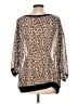 Unbranded Brown 3/4 Sleeve Blouse Size L (estimated) - photo 2