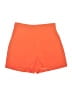 Skies Are Blue 100% Polyester Solid Orange Shorts Size S - photo 1