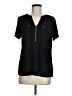 Anne Klein Black Short Sleeve Top Size M - photo 1