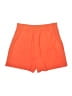 Skies Are Blue 100% Polyester Solid Orange Shorts Size S - photo 2