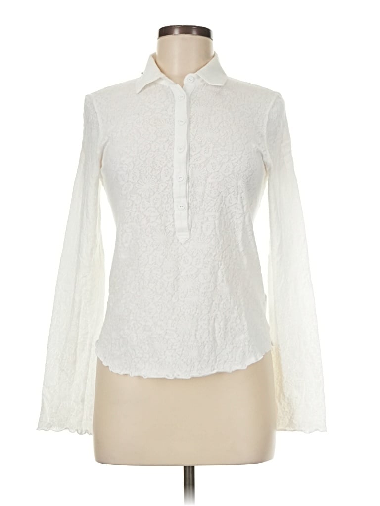 Pre-owned Rag & Bone Long Sleeve Blouse In Ivory