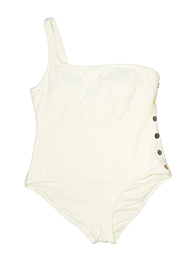Pre-owned Reiss One Piece Swimsuit In Ivory