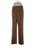 Le Suit 100% Polyester Chevron-herringbone Brown Dress Pants Size 10 - photo 1